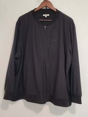 Women's Maurices Bomber-Style Zip-Up Jacket, Black, 3X